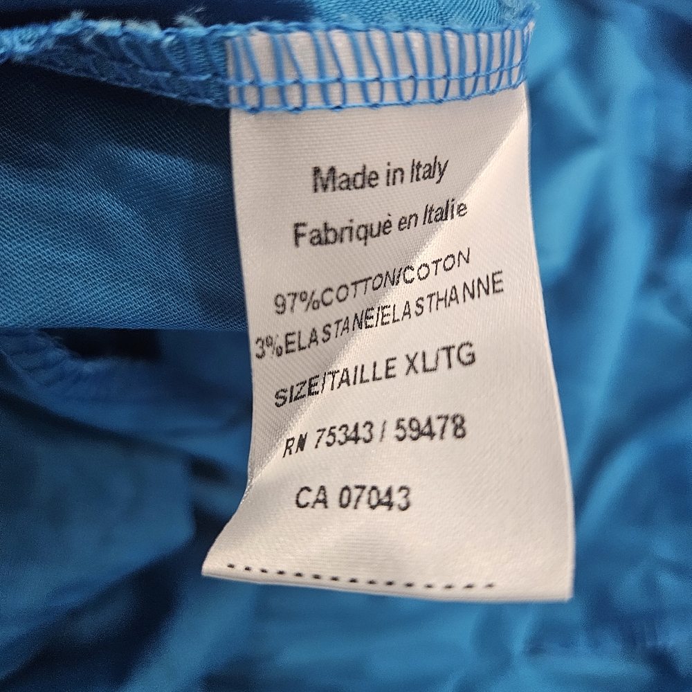 Magari Italian Cotton Blend Sleeveless Tiered Maxi Dress in Bright Blue Summer - Picture 9 of 9